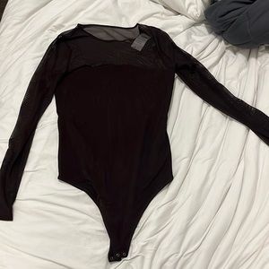 Abercrombie brown long sleeve bodysuit